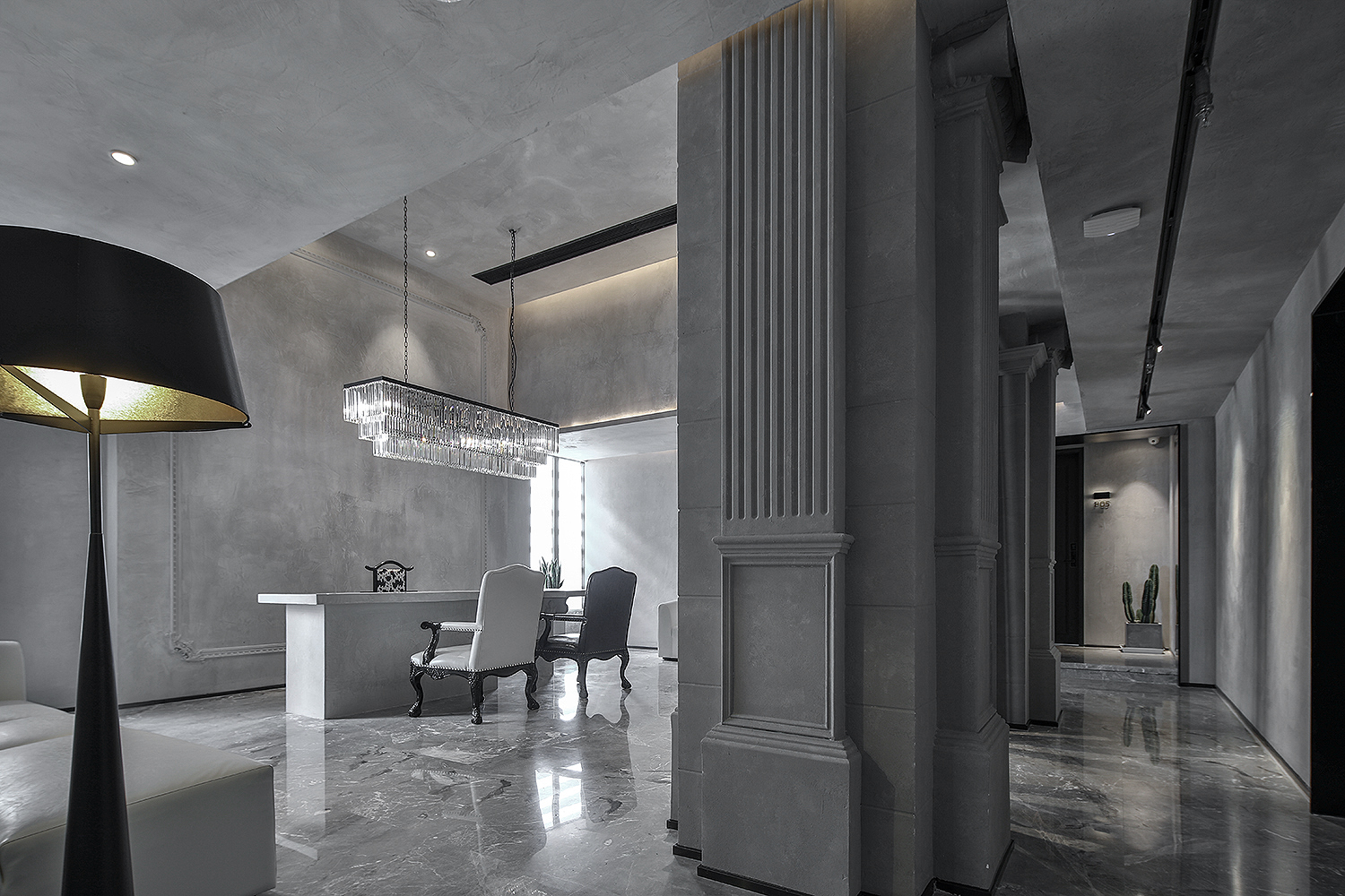THE PRIVATE 设计师酒店民宿 A slower threshold from sign to lobby and corridor 3